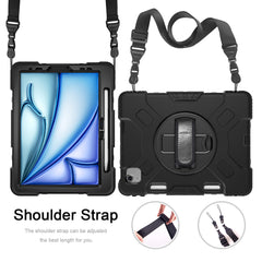 Rugged Case with Hand & Shoulder Strap iPad Air 13 M2 / M3 - Black