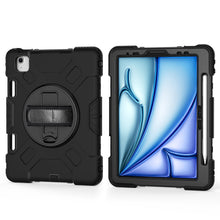 Load image into Gallery viewer, Rugged Case with Hand &amp; Shoulder Strap iPad Air 6th 11 M2 2024 - Black