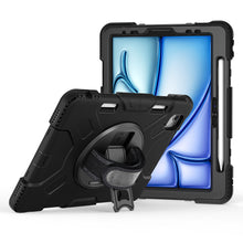 Load image into Gallery viewer, Rugged Case with Hand &amp; Shoulder Strap iPad Air 6th 11 M2 2024 - Black