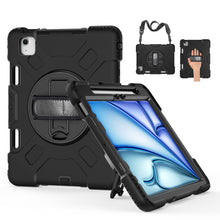 Load image into Gallery viewer, Rugged Case with Hand &amp; Shoulder Strap iPad Air 6th 11 M2 2024 - Black