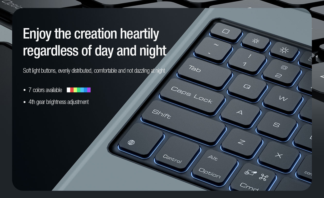 Rugged Detachable Keyboard & Trackpad Case iPad Pro 13 M4 2024 - Black