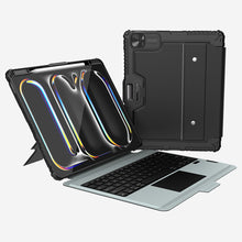 Load image into Gallery viewer, Rugged Detachable Keyboard &amp; Trackpad Case iPad Pro 13 M4 2024 - Black