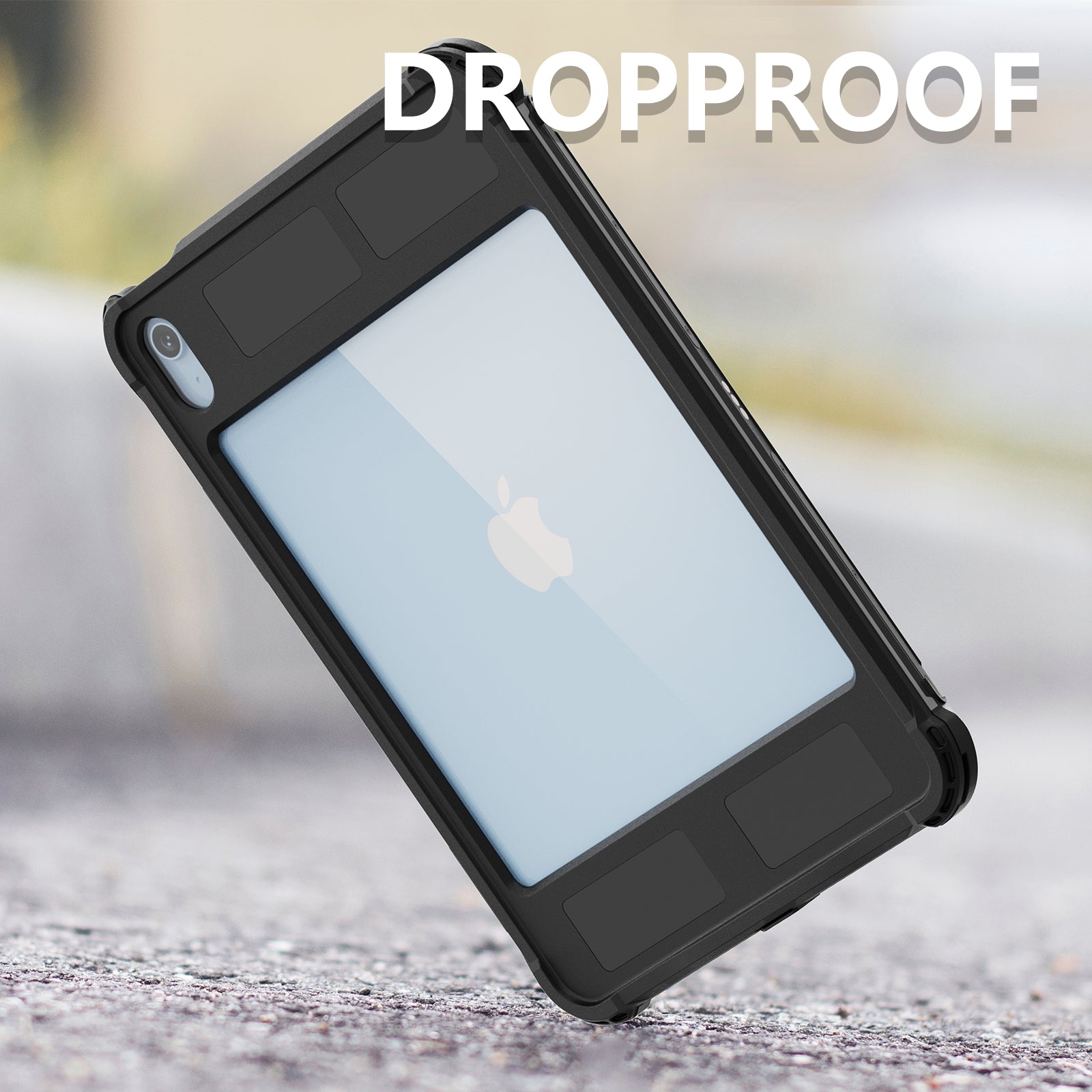 Rugged & Waterproof Protective Case iPad 10th / 11th Gen 10.9 inch - Black