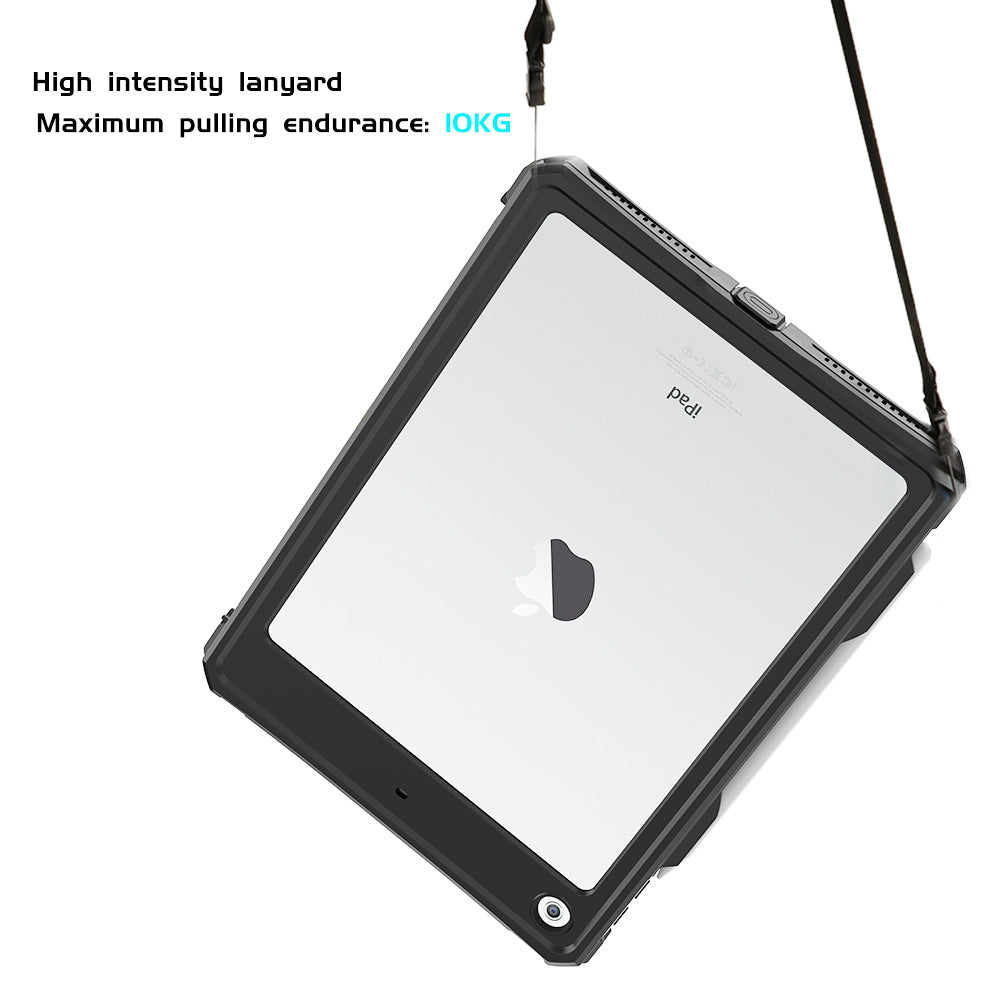 Rugged & Waterproof Protective Case iPad 9th / 8th / 7th Gen 10.2 inch - Black