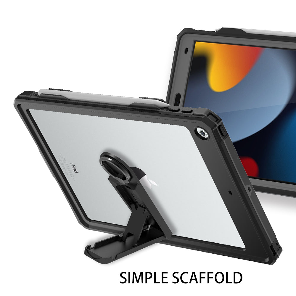 Rugged & Waterproof Protective Case iPad 9th / 8th / 7th Gen 10.2 inch - Black