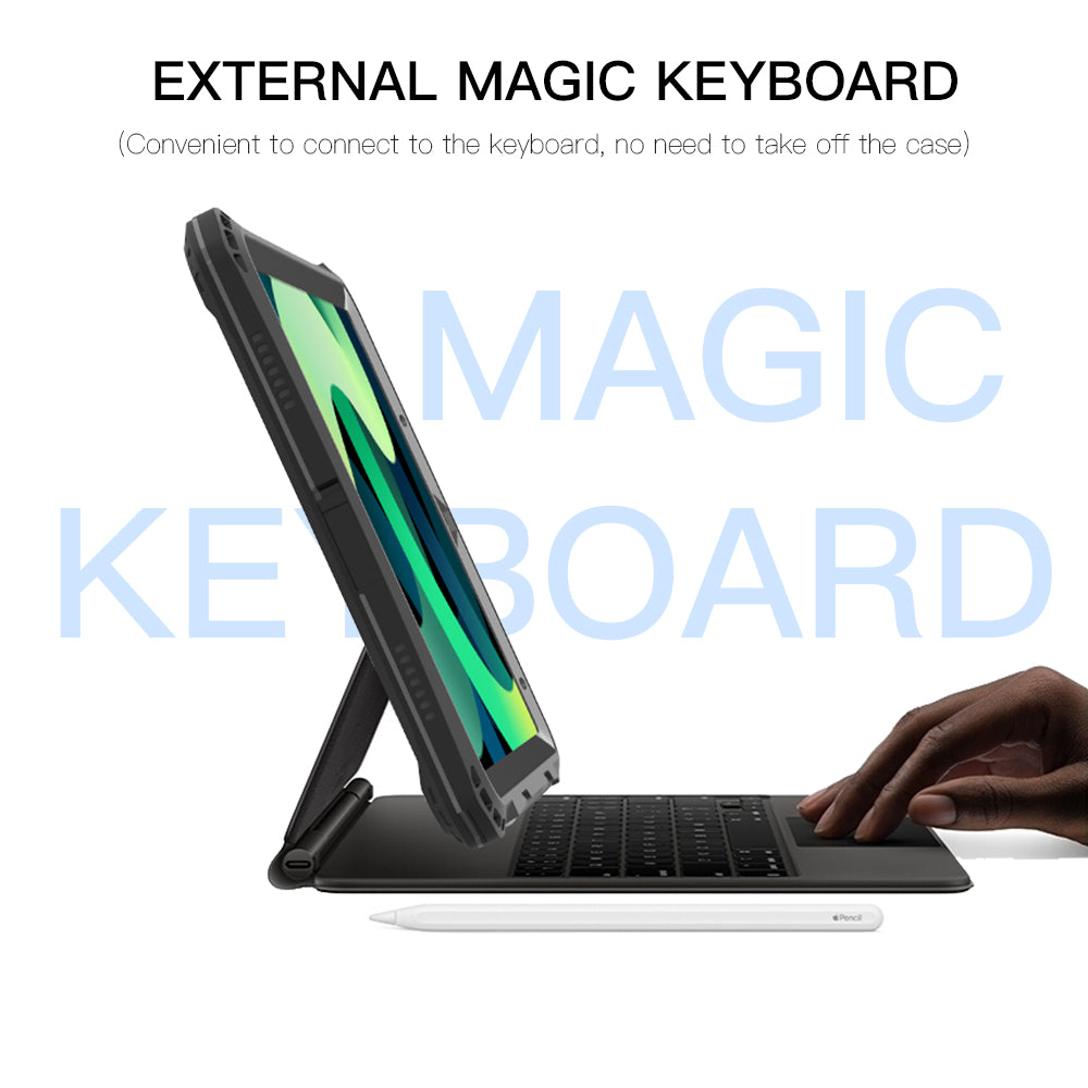 Rugged & Waterproof Protective Case iPad Air 11 M2 / M3 / Air 4th / 5th gen 10.9 - Black