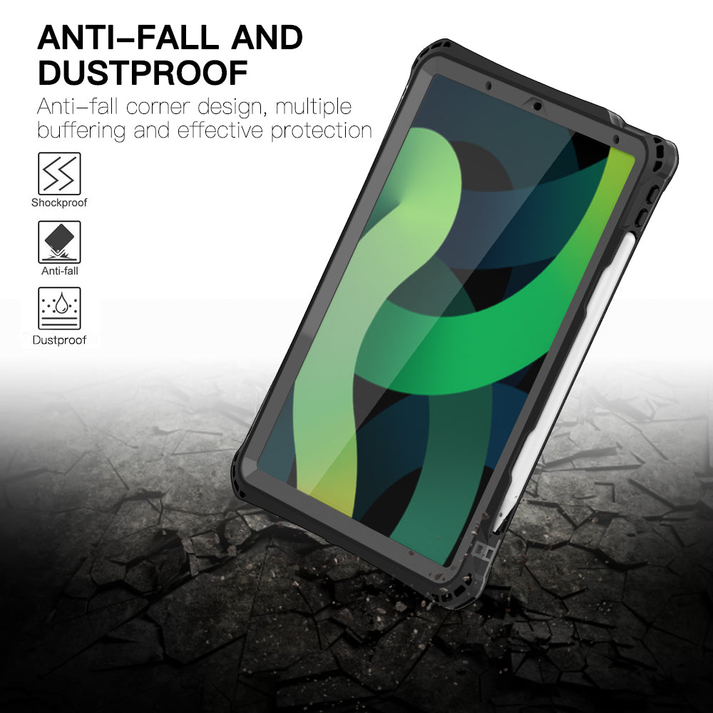 Rugged & Waterproof Protective Case iPad Air 11 M2 / M3 / Air 4th / 5th gen 10.9 - Black