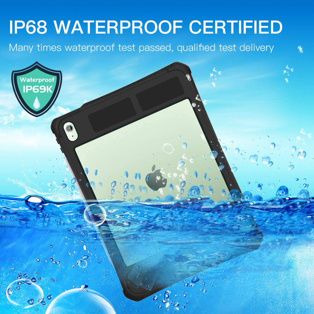 Rugged & Waterproof Protective Case iPad Air 11 M2 / M3 / Air 4th / 5th gen 10.9 - Black