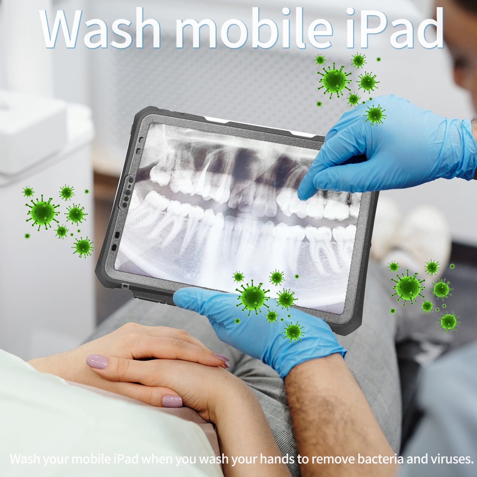 Rugged & Waterproof Protective Case iPad Pro 11 M4 5th inch 2024 - Black