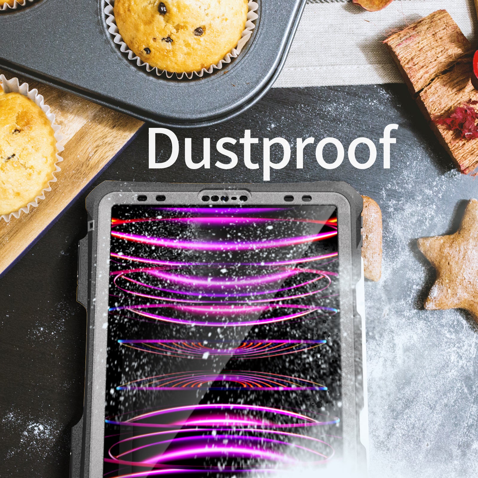 Rugged & Waterproof Protective Case iPad Pro 11 M4 5th inch 2024 - Black