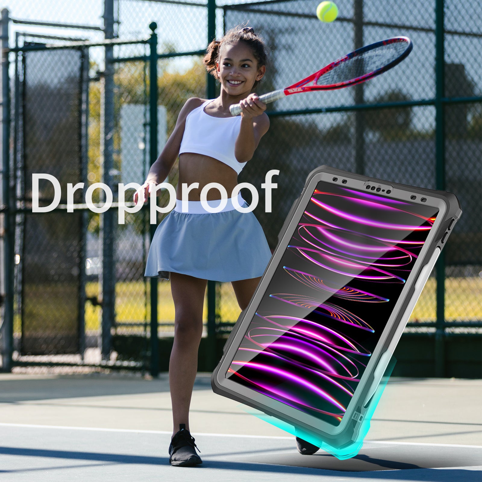 Rugged & Waterproof Protective Case iPad Pro 11 M4 5th inch 2024 - Black