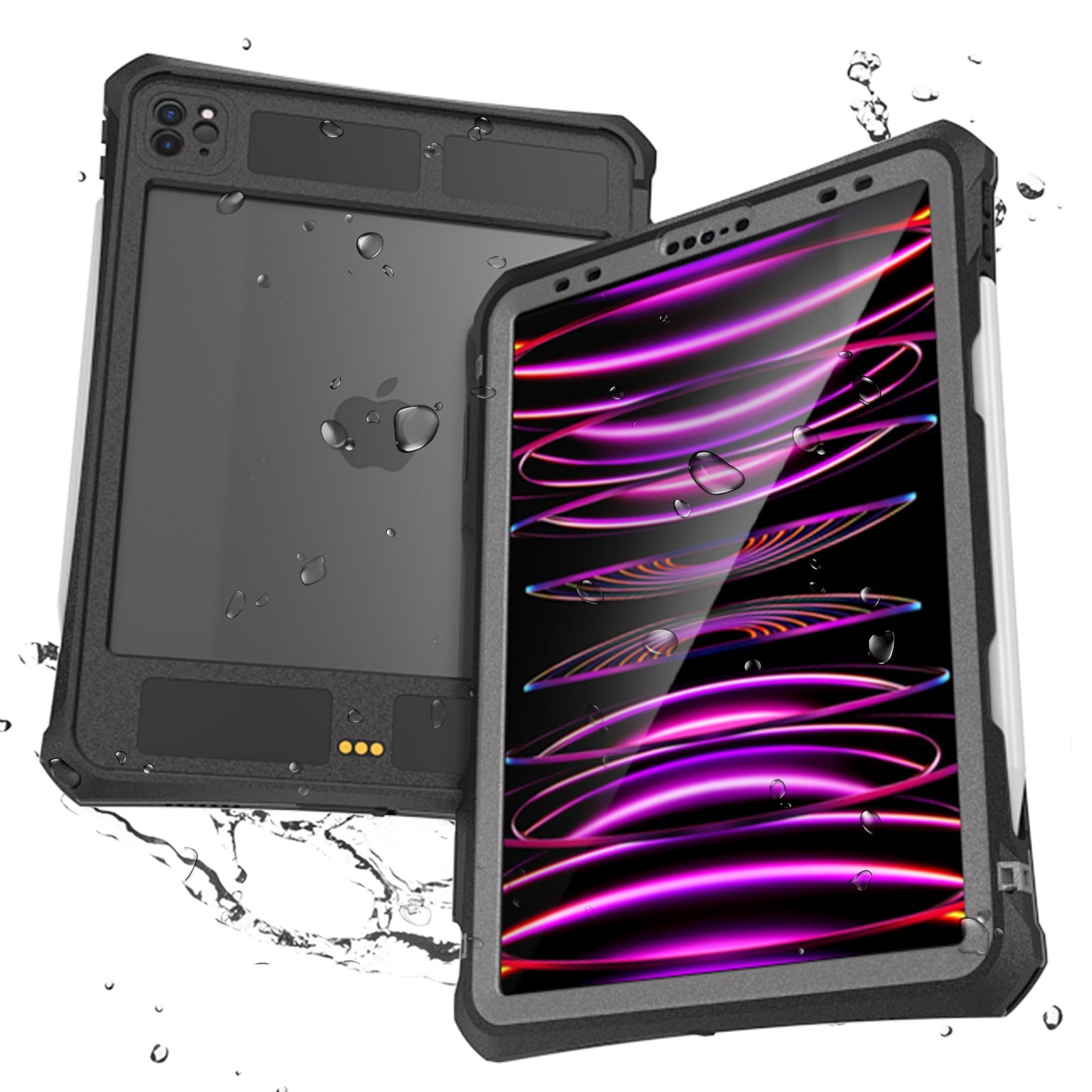 Rugged & Waterproof Protective Case iPad Pro 11 M4 5th inch 2024 - Black