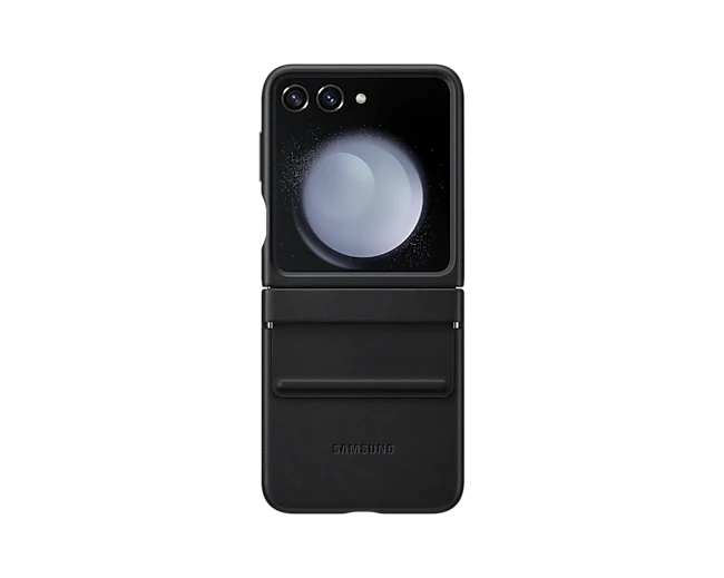 Samsung Flap Eco-Leather Case for Samsung Galaxy Z Flip 5 - Black