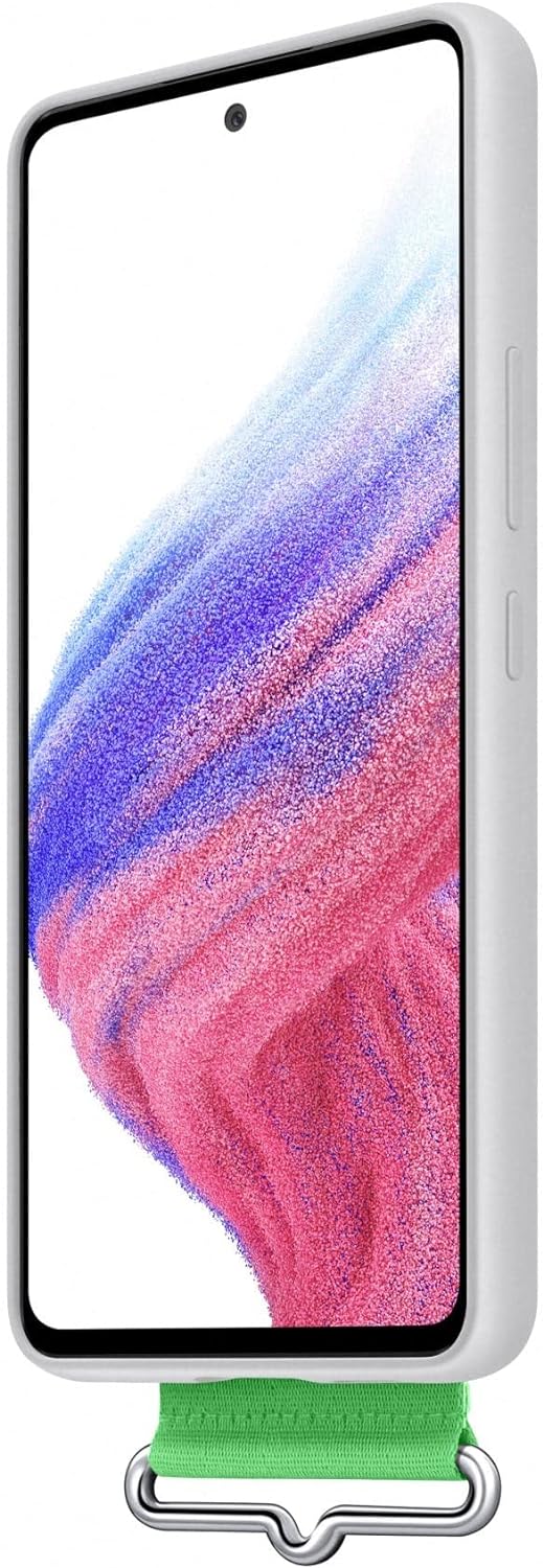 Samsung Official Silicone Cover w/ Strap Case Samsung A53 5G SM-A536 - White