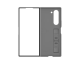 Samsung Silicone Case with Finger Strap and Kickstand for Galaxy Z Fold 6 - Grey