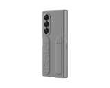 Samsung Silicone Case with Finger Strap and Kickstand for Galaxy Z Fold 6 - Grey