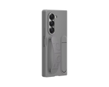 Samsung Silicone Case with Finger Strap and Kickstand for Galaxy Z Fold 6 - Grey