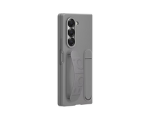 Load image into Gallery viewer, Samsung Silicone Case with Finger Strap and Kickstand for Galaxy Z Fold 6 - Grey