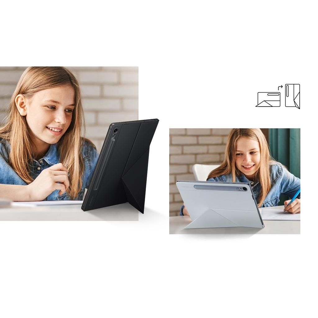 Samsung Original Smart Book Cover Case for Galaxy Tab S9 / S9 FE - Black