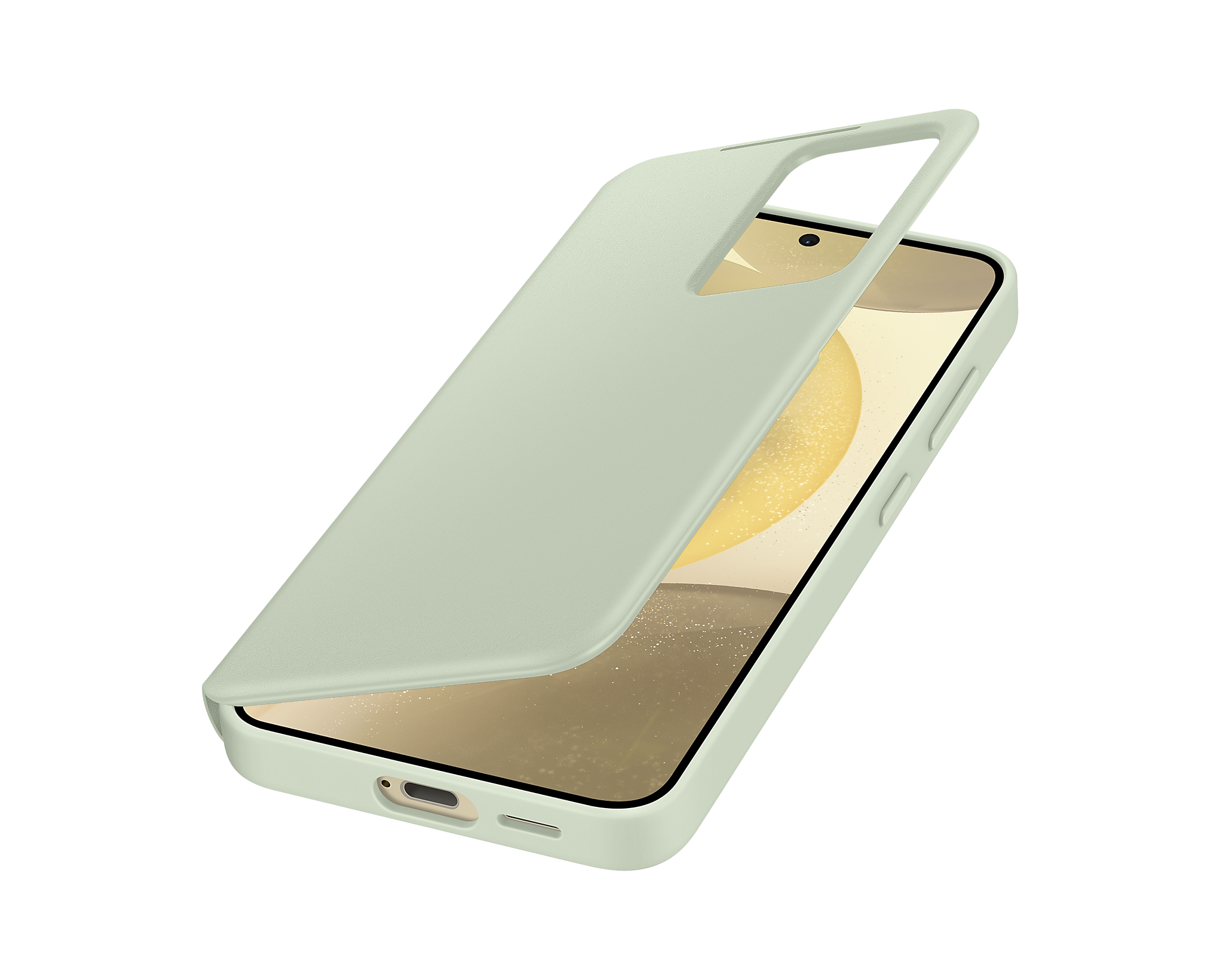 Samsung Official Smart View Wallet Case S24 Standard 6.2 inch - Light Green