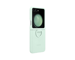 Samsung Galaxy Z Flip5 Silicone Protective Case with Ring - Mint