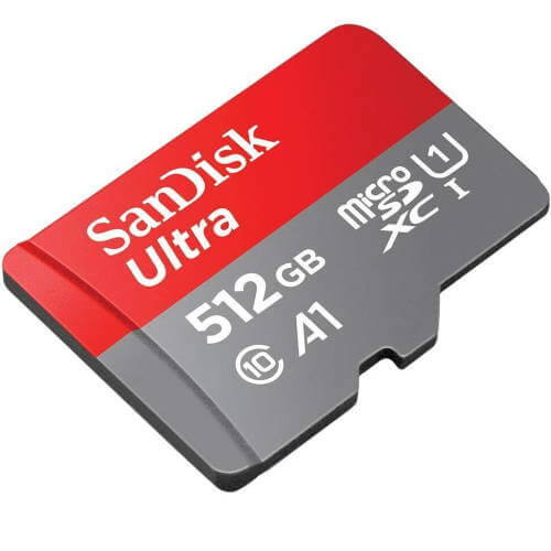 SanDisk 512GB Ultra microSDXC UHS-I 150MBps Memory Card