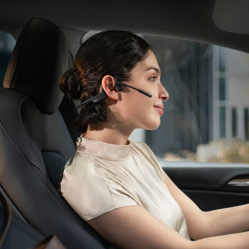 SHOKZ OpenComm 2 UC Stereo Bone Conduction Bluetooth Headset & USB C - Black