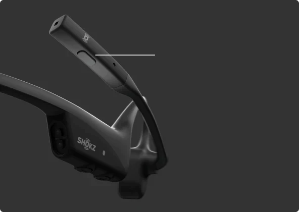 SHOKZ OpenComm 2 UC Stereo Bone Conduction Bluetooth Headset & USB C - Black