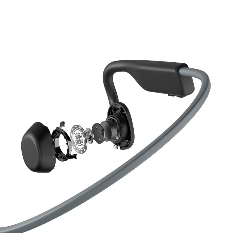 SHOKZ OpenMove Bone Conduction Sports Bluetooth Headphones - Grey
