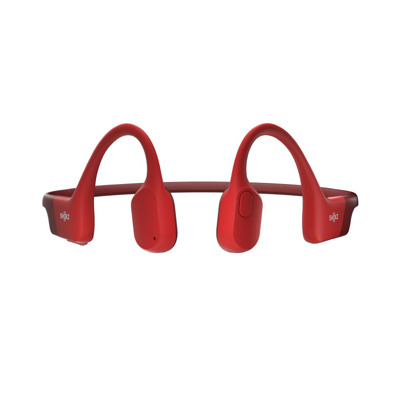 SHOKZ OpenRun Bone Conduction Sports Bluetooth Headphones - Red