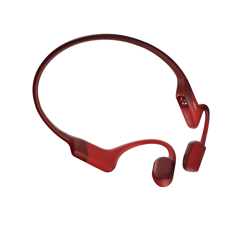 SHOKZ OpenRun Bone Conduction Sports Bluetooth Headphones - Red