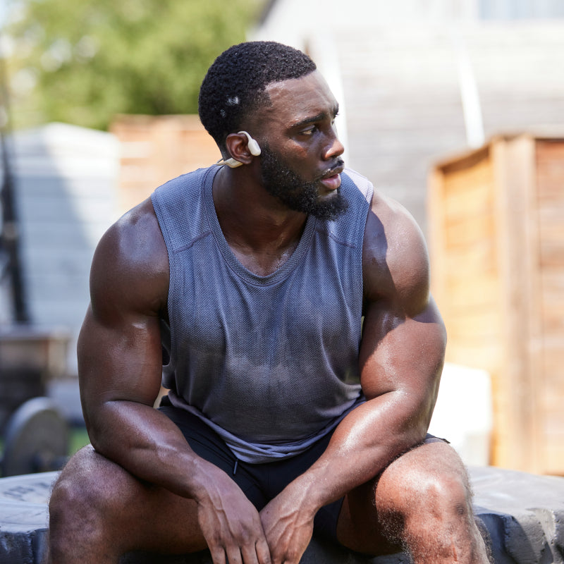 SHOKZ OpenRun Pro MINI Bone Conduction Sports Bluetooth Headphones - Beige