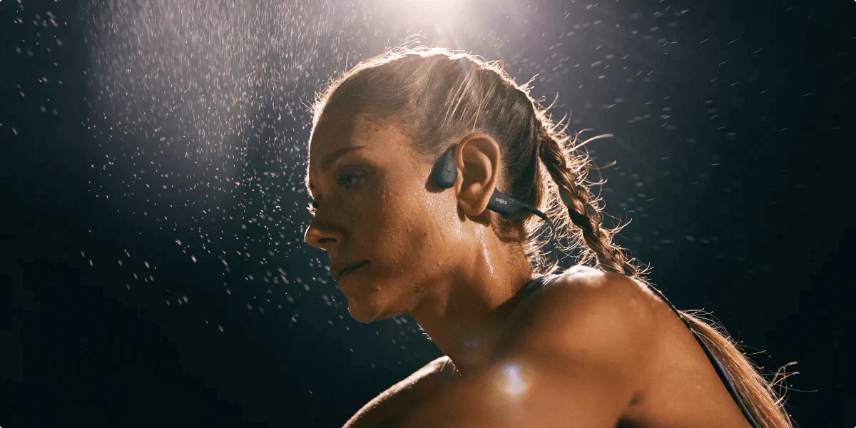 SHOKZ OpenRun Pro MINI Bone Conduction Sports Bluetooth Headphones - Beige