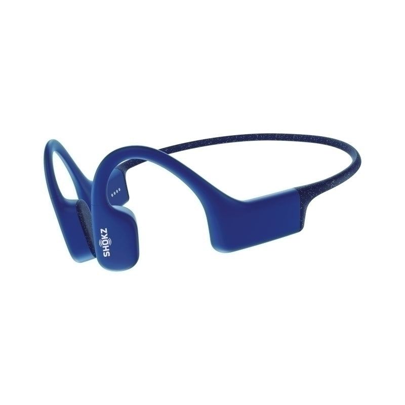 SHOKZ OpenSwim Waterproof Bone Conduction Swimming MP3 Player Headphones - Blue