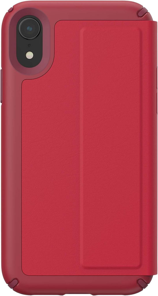 Speck Presidio Folio Leather for iPhone XS Max - Rouge Red