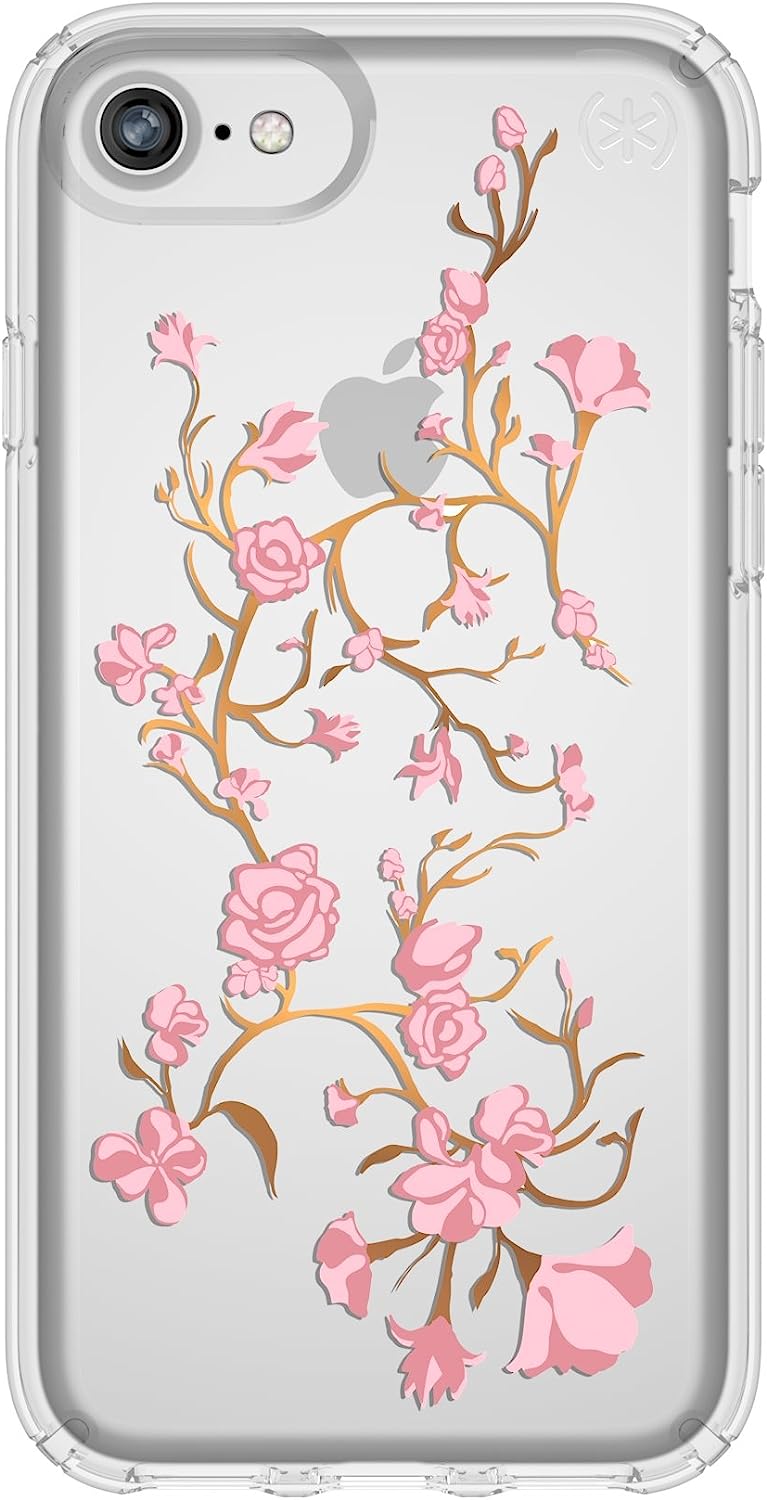 Speck IMPACTIUM Presidio Clear + Print for iPhone 8 / 7 / 6 / 6s / SE 2020 / SE 2022- FREE Screen Protector