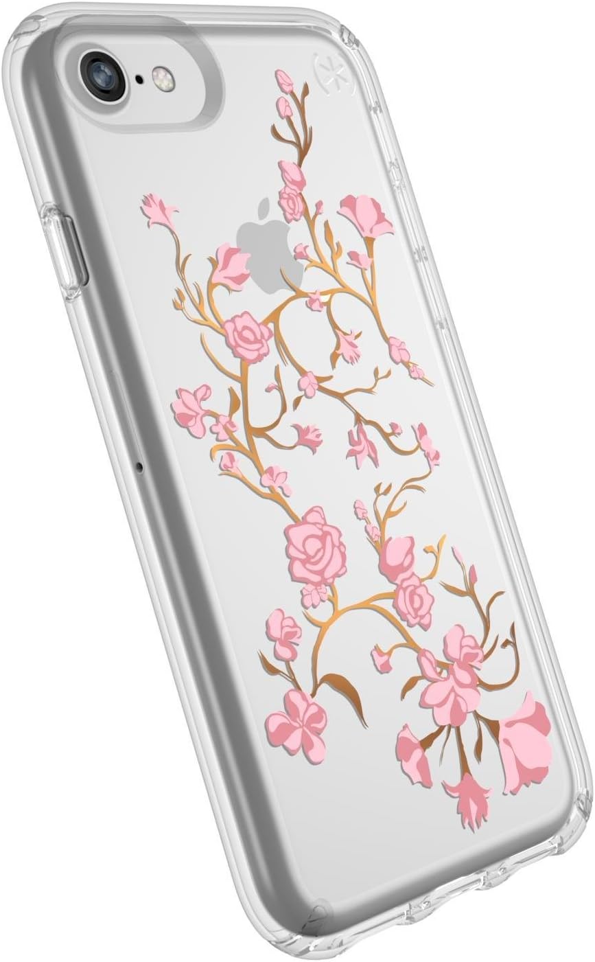 Speck IMPACTIUM Presidio Clear + Print for iPhone 8 / 7 / 6 / 6s / SE 2020 / SE 2022- FREE Screen Protector