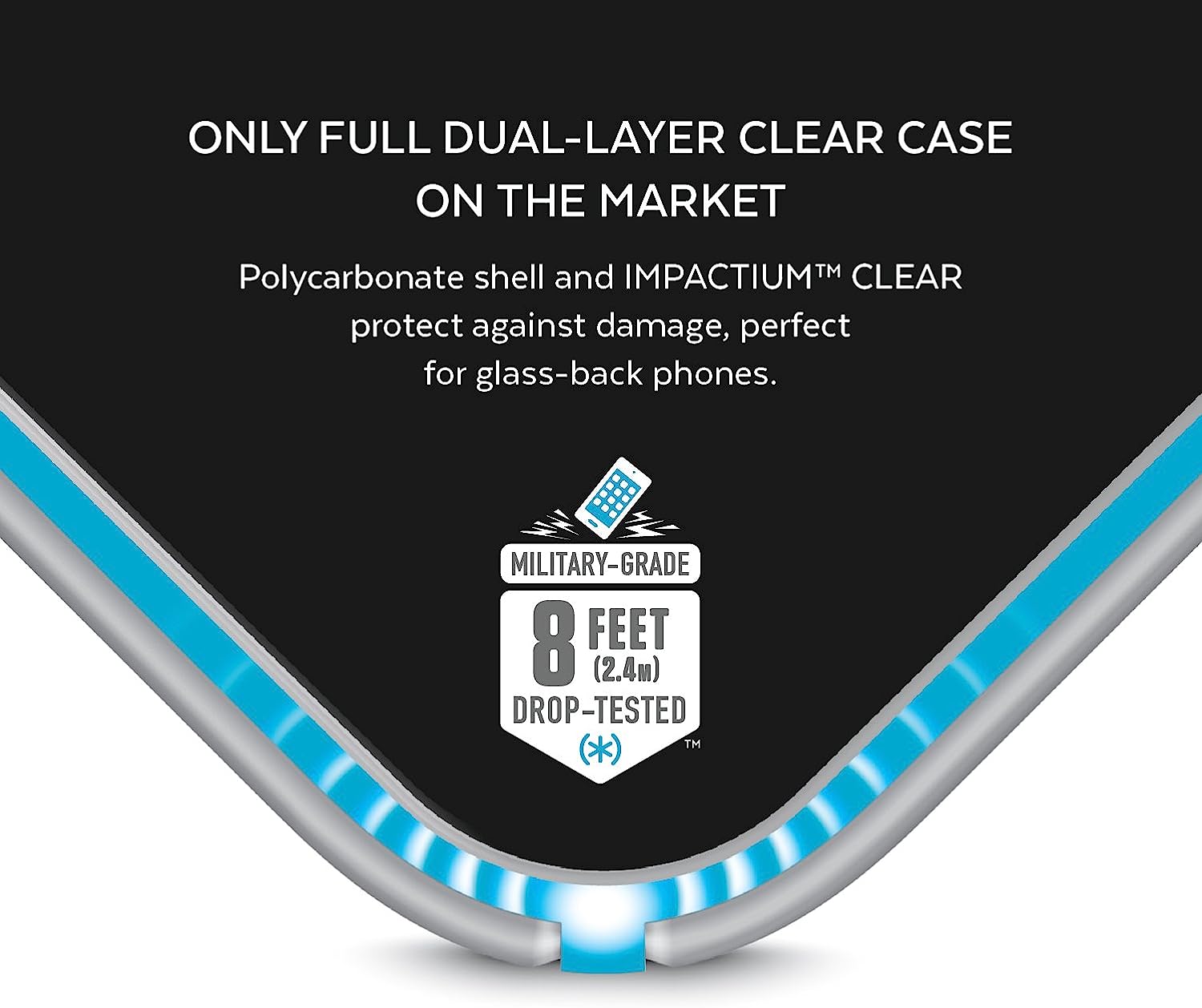 Speck IMPACTIUM Presidio Clear + Print for iPhone 8 / 7 / 6 / 6s / SE 2020 / SE 2022- FREE Screen Protector