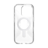 Speck Presidio Perfect-Clear Grip MagSafe with ClickLock iPhone 16 Pro Case - Clear Chrome