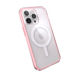 Speck Presidio Perfect Clear Impact Geometry & MagSafe Case iPhone 13 Pro 6.1 - Pink