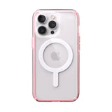 Speck Presidio Perfect Clear Impact Geometry & MagSafe Case iPhone 13 Pro 6.1 - Pink