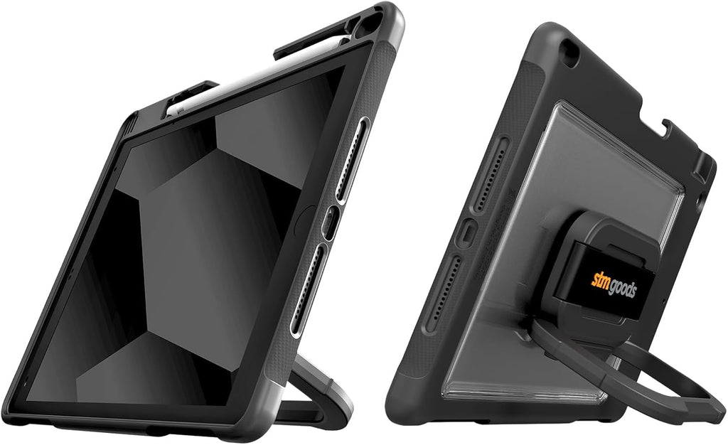 STM Dux Swivel Rugged Case & Hand Strap iPad 9th / 8th / 7th 10.2 - Black