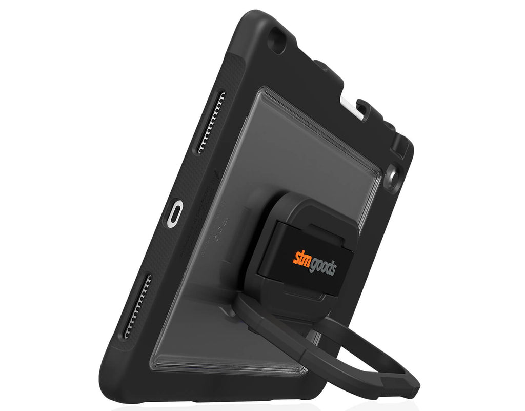 STM Dux Swivel Rugged Case & Hand Strap iPad 9th / 8th / 7th 10.2 - Black