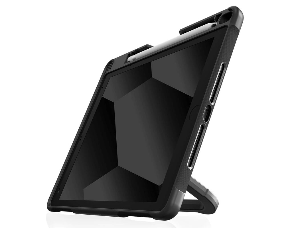 STM Dux Swivel Rugged Case & Hand Strap iPad 9th / 8th / 7th 10.2 - Black