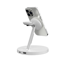 Load image into Gallery viewer, SwitchEasy MagPower 4-in-1 Magnetic Wireless Charging Stand - White