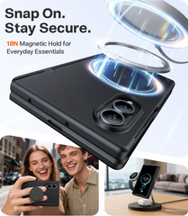 Torras OStand L1 Guardian Kickstand Protective Case Samsung Z Fold 8 Standard - Black