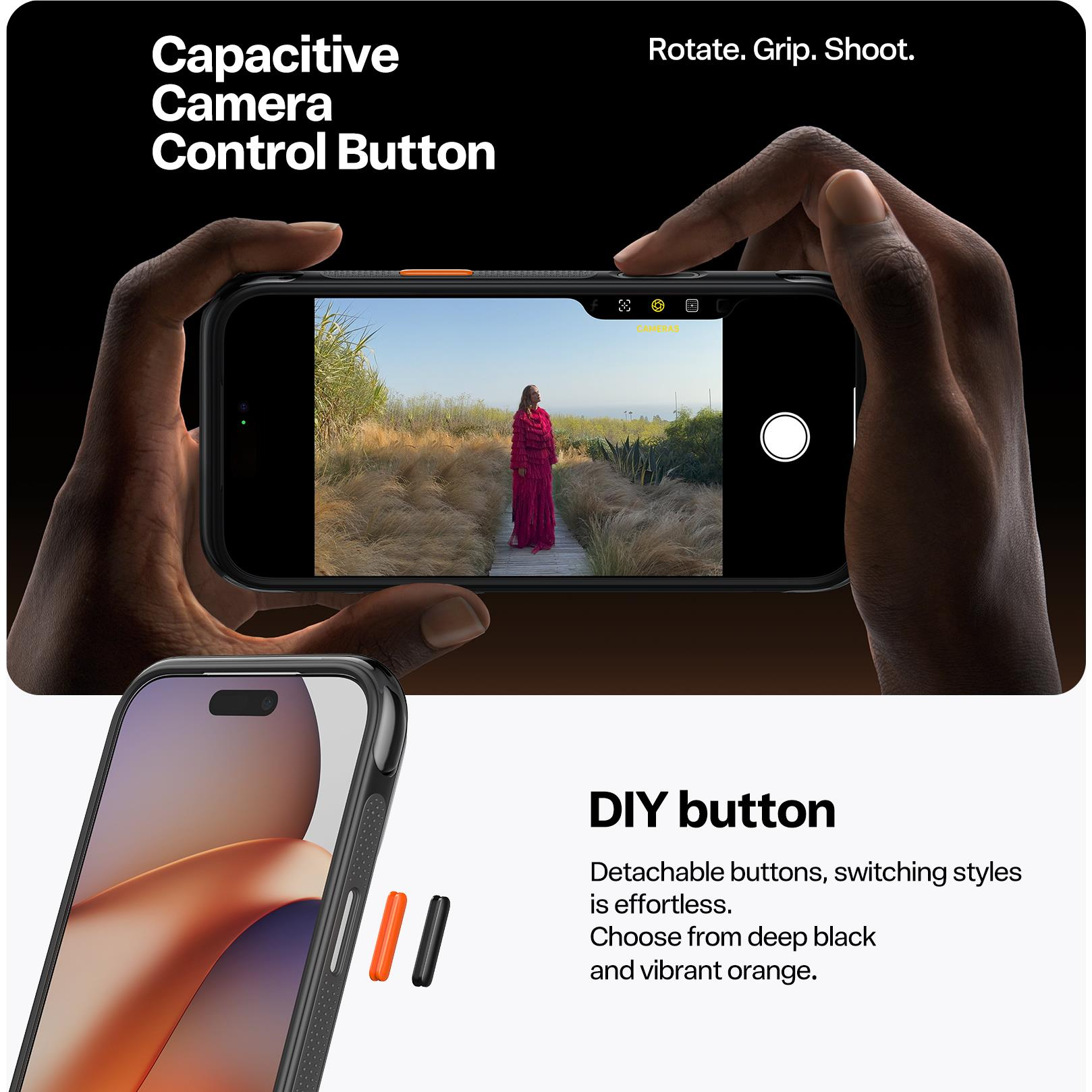 Torras Ostand R Air MagSafe Case iPhone 17 Pro - Black