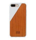 Native Union CLIC Wooden Crafted Case For iPhone 8 / 7 / SE 2020 / SE 2022 - White/Cherry