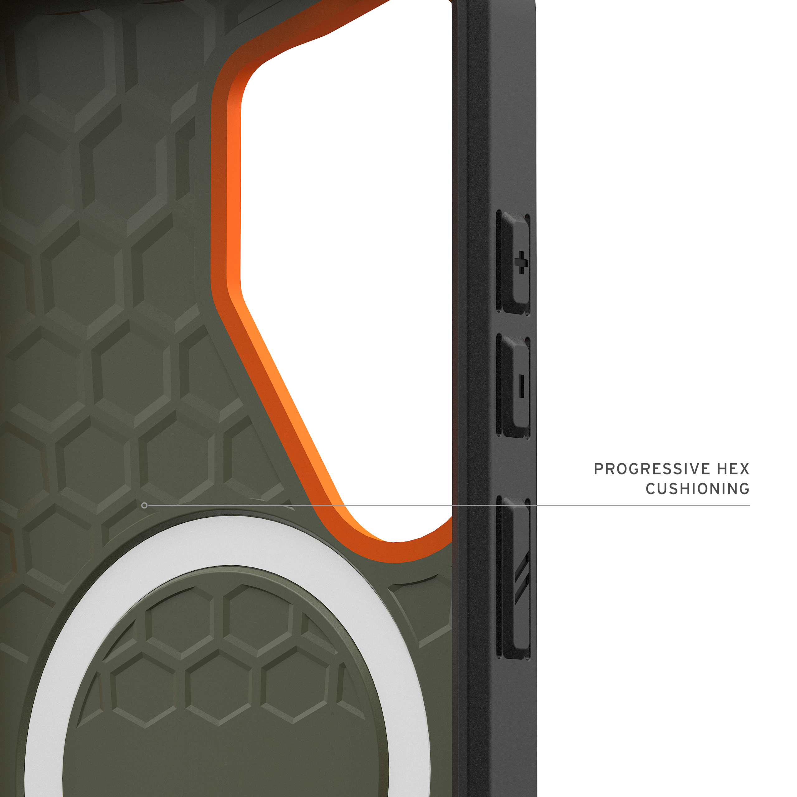 UAG Civilian Case with Magnets for Samsung Galaxy S26 Ultra - Olive Drab / Orange