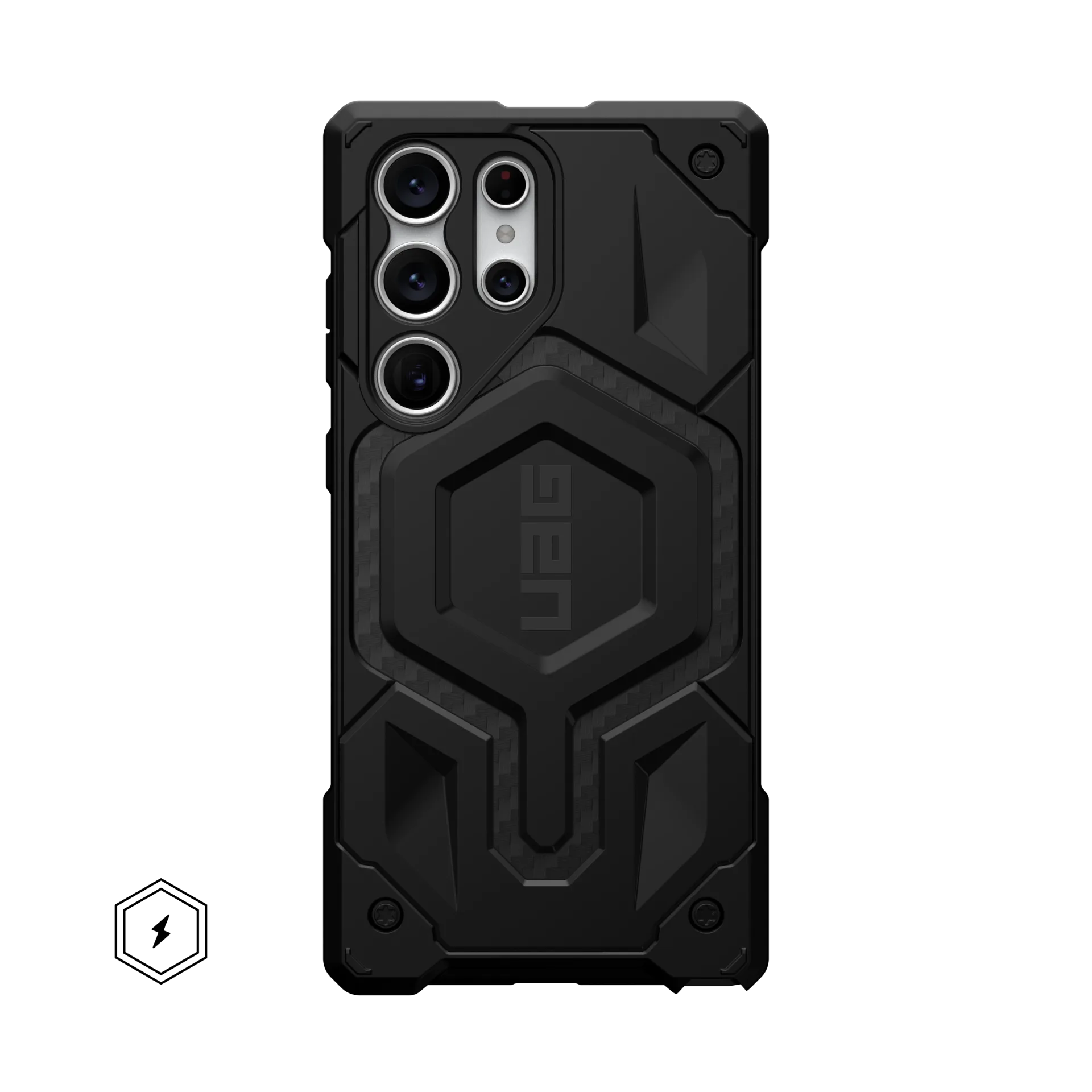 UAG Monarch Pro Rugged Case & Magnet Samsung S23 Ultra 5G 6.8 - Carbon Fibre